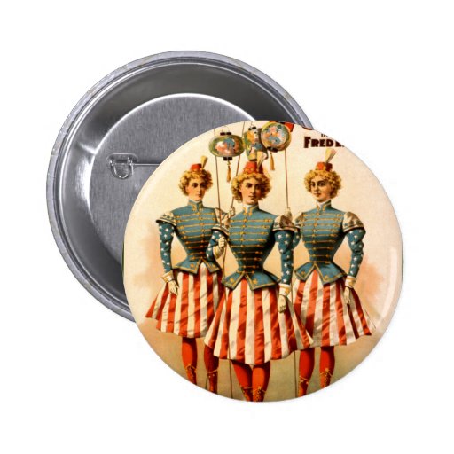A Contented Woman Campaign Girls Buttons