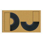 A cool carboard DJ business card