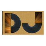 A cool carboard DJ business card Visitekaartjes Sjabloon