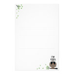 A Cool Dude's Wise Owl Lined Stationery