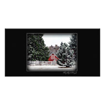 A Country Christmas Photo Card Template