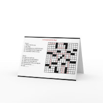 A Crossword for Dad Greeting Card