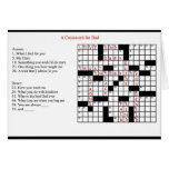 A Crossword for Dad Greeting Card