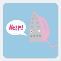 A cry for help square stickers