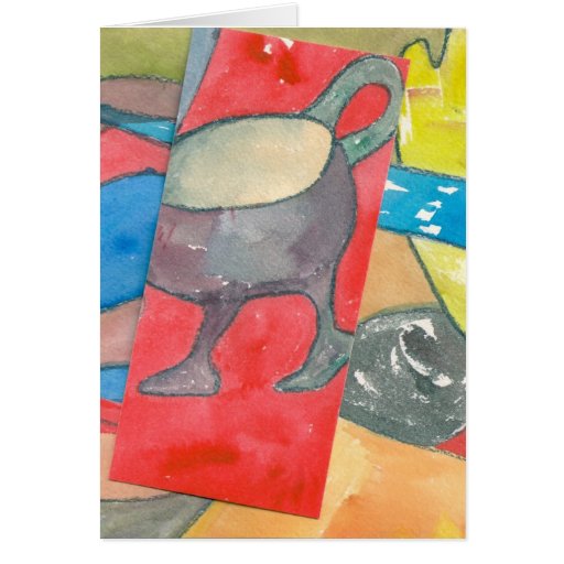 A cup takes a walk cards