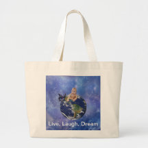 A cute baby's world dream canvas bag