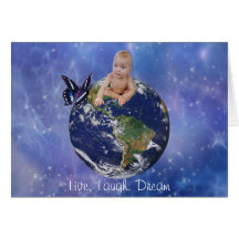 A cute baby's world dream cards