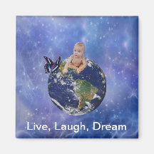 A cute baby's world dream fridge magnets