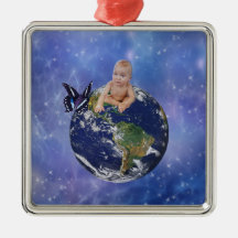 A cute baby's world dream ornaments
