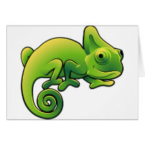 A cute chameleon lizard