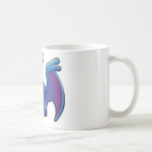 A cute friendly dinosaur pterodactyl or pteranodon coffee mugs