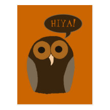 A Cute Hoot Owl Postcard