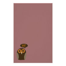 A Cute Hoot Owl Stationery