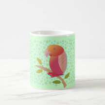 A cute parrot mugs
