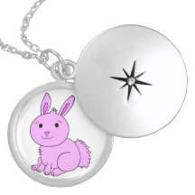 A Cute Pink Bunny Necklace