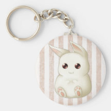 A Cute Puffy Kawaii Bunny Rabbit Keychains