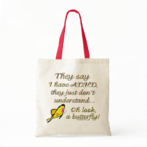 A.D.H.D. Butterfly Humour Bags