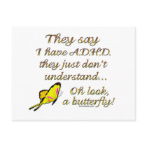 A.D.H.D. Butterfly Humour