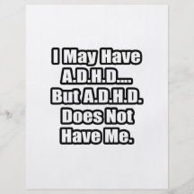 A.D.H.D. Citation Prospectus En Couleur