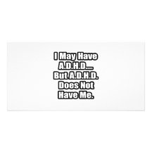 A.D.H.D. Quote Photo Card