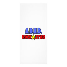 A.D.H.D. Rock Star Personalized Rack Card