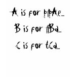 A D is for Lysdexia! t-shirts