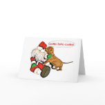 A Dachshund Christmas wish Card