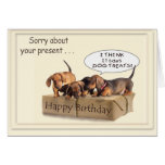 A Dachsund Birthday Greeting Cards
