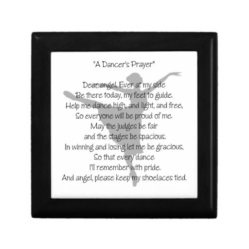 A Dancer's Prayer Keepsake Box