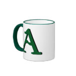 A (dark green) Monogram Mug