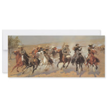 A Dash For Timber by Remington, Vintage Cowboys Custom Announcements