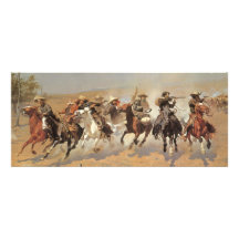 A Dash For Timber by Remington, Vintage Cowboys Custom Announcements
