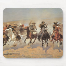 A Dash For Timber by Remington, Vintage Cowboys Mouse Pad
