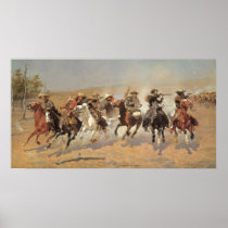 A Dash For Timber by Remington, Vintage Cowboys Posters