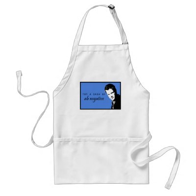 A Dash of AB Negative Apron by MissMagnolia