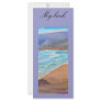 A DAY AT THE BEACH RACK CARD DESIGN