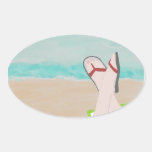 A Day at the Beach Stickers