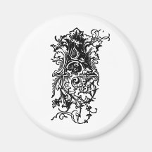 A Decorative Letter Refrigerator Magnet