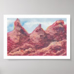 A Desert Skyline Poster