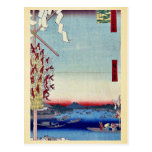 A distant view of Asakusa by Andō,Hiroshige Postcard