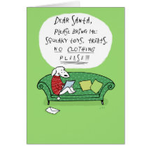 A Dog's Letter to Santa Greeting Card