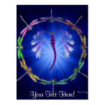 A Dragonfly Dance Postcard