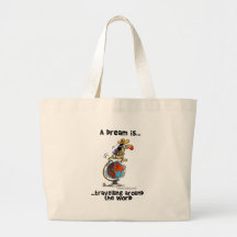 A Dream is... Travelling Around The World Canvas Bag