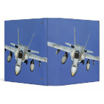 A F/A-18 Hornet participates in a mission Vinyl Binder