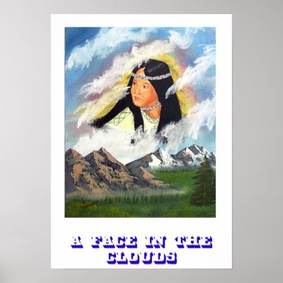 A FACE IN THE CLOUDS PRINT by saveonesoul