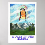 A FACE IN THE CLOUDS PRINT