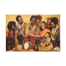 A Family's Kwanzaa Celebration Stretched Canvas Prints