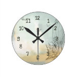A fancy land sketch work Wall Clock