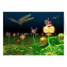 A Fantasy Garden Card