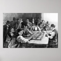 A Faro Game at El Paso Print